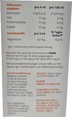 Produktbild von OSiBA Memisil 250 ml bei Spurenelementmangel und als Hilfe zur Entsäuerung, aktiviert Enzyme im Körper
