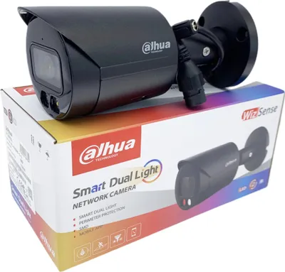 Image de Caméra IP, résolution 4 MP, double éclairage intelligent, noir, 2,8 mm