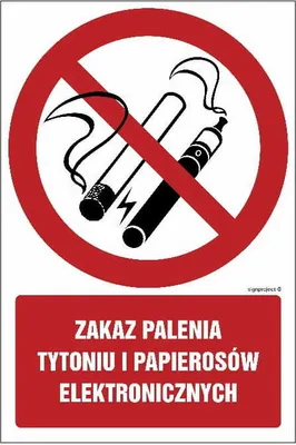 Produktbild von GC077 Zakaz palenia tytoniu i papierosów elektroni