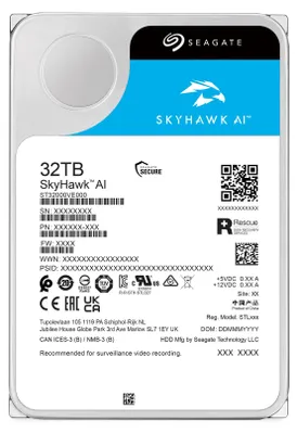 Produktbild von Seagate SkyHawk AI - Festplatte - 32 TB - intern - 3.5" (8.9 cm)