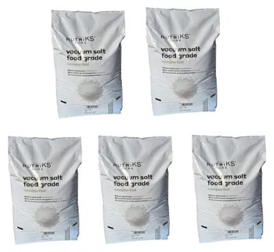 Produktbild von Nutriks Pure Siede Speisesalz kompaktiert 1,6-0,8 5x25kg Kochsalz Gewürz