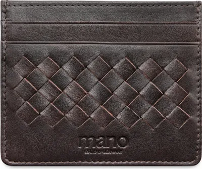 Image de mano Cuir porte-cartes Don Luca Card Holder Dark Brown marron foncé