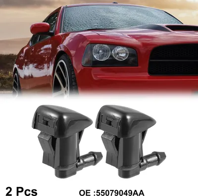 Image de 2pcs Buse de Lave-Glace pour Jeep Grand Cherokee 2005-2010 Jet de Pulvérisateur d'Essuie-Glace 55079049AA