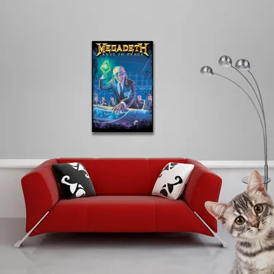 Immagine prodotto di Megadeth - Poster - Rust in Peace + 1 confezione di tesa Powerstrips® - contenuto 20 pezzi