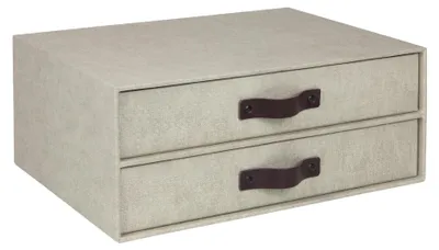 Immagine prodotto di BIGSO BOX - BIRGER - Cassettiera a 2 cassetti per documenti - in lino