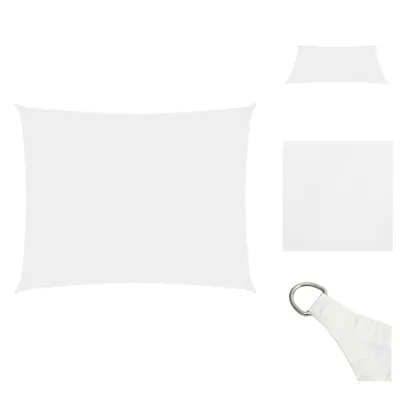 Immagine prodotto di vidaXL Tenda da sole in tessuto Oxford rettangolare 6x7 m bianco - Ombrelloni e tende da sole