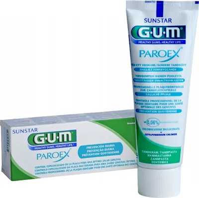 Obrázok produktu pre Paroex Sunstar Gum, pasta do zbw,  0,06% CHX 1750, 75ml - Dugi termin wanoci!