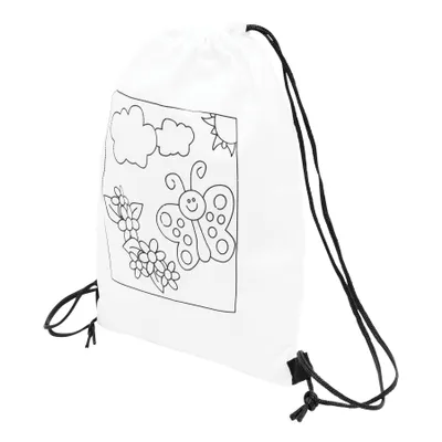 Produktbild von Mitgebsel zum Kindergeburtstag 29 x 25 cm Turnbeutel bemalen 4 Filzstifte