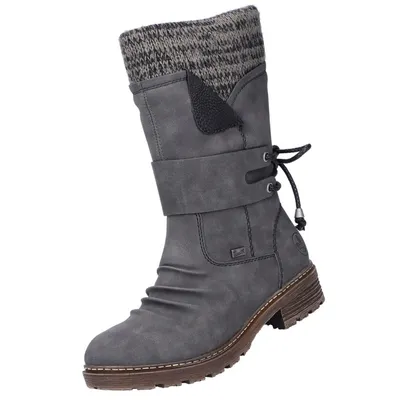 Produktbild von Rieker TEX Damen Stiefel gefüttert Grau