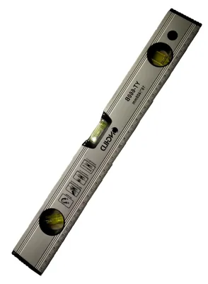 Produktbild von HST Alu Wasserwaage 40 cm mit Lineal, Aluminium 3 Libellen