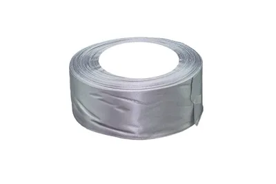 Image de Ruban de satin argenté 50mmx32m