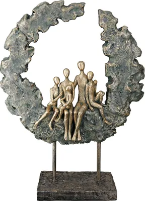 Produktbild von GILDE Dekofigur Skulptur Familie H. 32,5 cm,37457