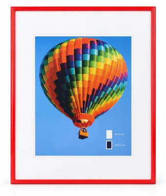 Produktbild von New Lifestyle Kunststoff Bilderrahmen Kunststoffrahmen Bildhalter Bildträger - Farbe: Rot | Format: 40x50