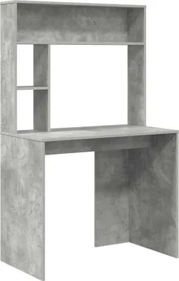 Produktbild von Schreibtisch Beton Grau 91 x 50 x 149 cm Holzwerkstoff