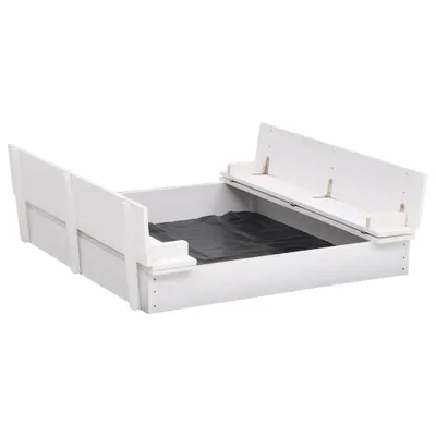 Produktbild von Vidaxl Sandbox 95x90x15 cm Vurenhout Weiß