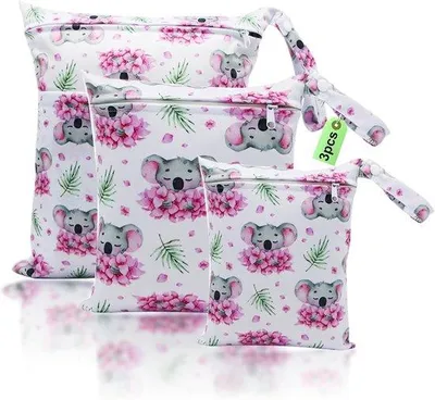 Zdjęcie produktu dla Ibenzoa® Wodoodporne torby do przechowywania – zestaw 3 sztuk (niebieski, szary, czarny), wymiary 40 x 25 x 15 cm, wykonane z poliestru z wodoodpornym zamkiem