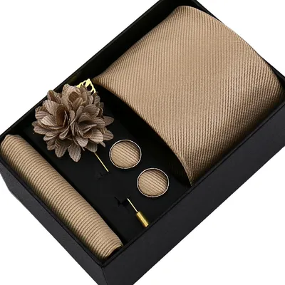 Produktbild von Krawatten-Set, Elegante Geschenkbox, Vollständige Zubehörkollektion, BBJ-35C