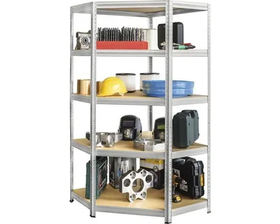 Obrázok produktu pre Kovový regál rohový Kovona Futur 1800x700/300 mm 5 políc pozinkovaný