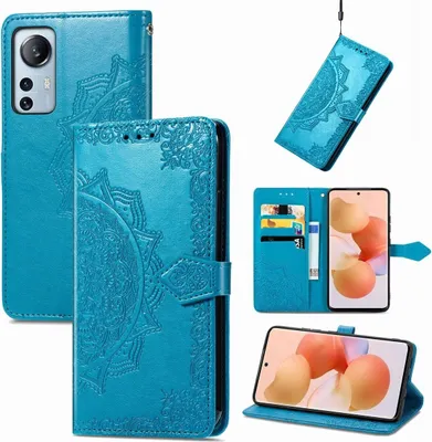 Immagine prodotto di Custodia König Design compatibile con Xiaomi 12 Lite - Custodia per cellulare in Pelle finta - Colore: blu