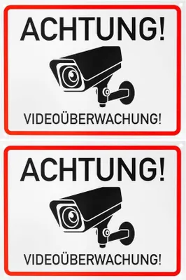 Produktbild von Warnschild Videoüberwachung - Wetterfest und UV-beständig - 20 x 15 cm