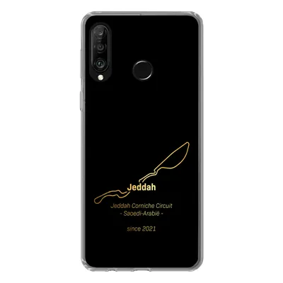 Produktbild von MuchoWow® Handyhülle Schutzhülle Hülle für Huawei P30 Lite Dschidda - Formel 1 - Rennstrecke Silikon Softcase Handy Hülle - Handyhülle
