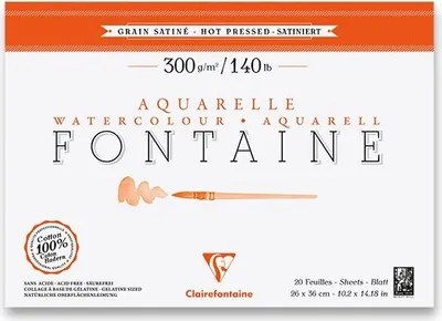 Obrázek produktu pro Clairefontaine 3329680963458, Sešit s uměleckým papírem, 300 g/m², 20 listy