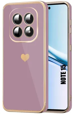 Image de Coque pour Xiaomi Redmi Note 15 5G/4G, Silicone Protection Antichoc Slim Motif Cœur - Violet