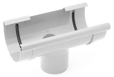 Produktbild von BRYZA Rinnenkessel aus Kunststoff Ø 100/63 mm, Weiß RAL 9010