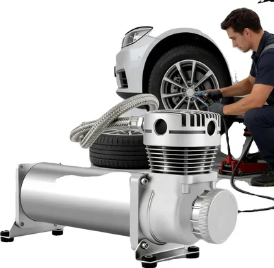 Zdjęcie produktu dla Kompresor powietrza, 200 PSI, 200–300 W, 12 V, 50 l/min, 4,5 kg