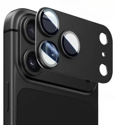 Image de Film de protection en verre 3D pour l'appareil photo de l'Apple iPhone 18 Pro, dureté 9H, objectif en aluminium, protection complète