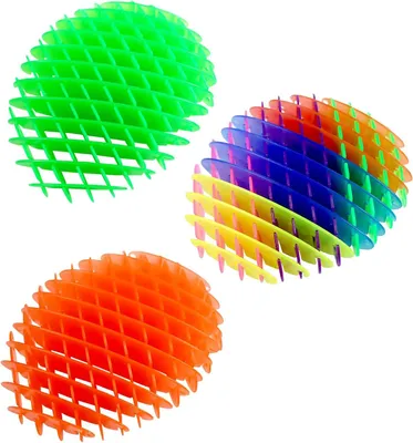 Immagine prodotto di Giocattolo antistress a forma di verme - Set da 3 - Verme blu, giocattolo antistress grande per adulti e bambini - Allevia stress e ansia