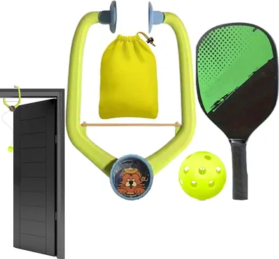 Produktbild von Verstellbarer Tennis-Rebounder für das Solotraining, tragbares Schlägerset für Erwachsene/Kinder