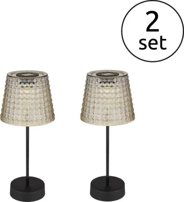 Produktbild von GLOBO 36634-2S Solarleuchte Kunststoff schwarz matt, LED, 2 Stück