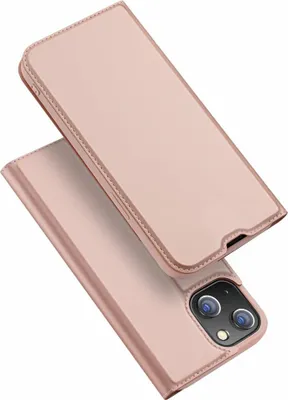 Produktbild von Buch Tasche "Dux Ducis" kompatibel mit iPhone 14 Plus Handy Hülle Etui Brieftasche Schutzhülle mit Standfunktion, Kartenfach Rose