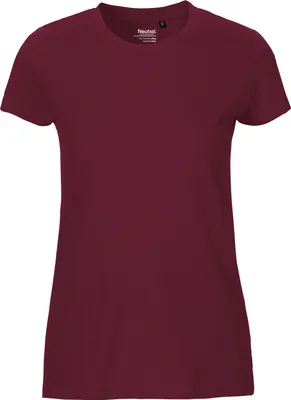Produktbild von Neutral O81001 | damen Fitted T-Shirt / 100% Fairtrade-Baumwolle - Farbe: Bordeaux - Größe: S