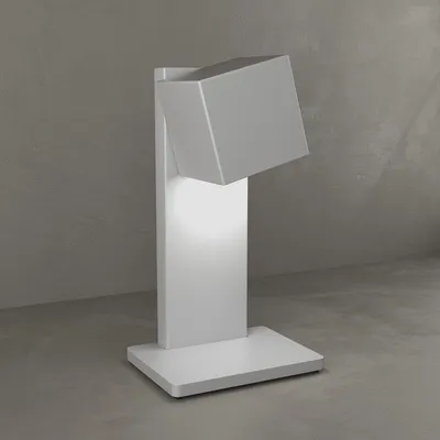 Imagen del producto de Lámpara de escritorio/oficina moderna, con estructura metálica gris, una luz y casquillo Gx53