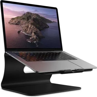 Produktbild von Laptop-Stand-Aluminium-Kühlhalter für MacBook-Air-Pro-11-16-Zoll-Laptops - Schwarz