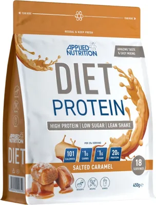 Productafbeelding van Applied Nutrition Diet Protein (450g) Zoute Caramel - Eiwitten - Mengsel van wei-eiwitten