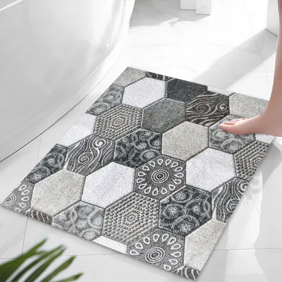 Produktbild von Rutschfeste Duschmatte 60 x 60 cm, PVC, antibakteriell, für Badezimmer