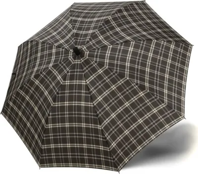 Zdjęcie produktu dla doppler parasol z laską Fibre Golf Flex Automatic Check Umbrella Brown / Beige czarny