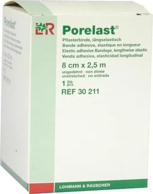 Image de Porelast bande de pansement 8 cmx2,5 m 1 pc