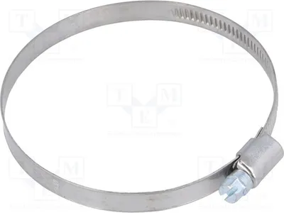 Imagen del producto de 1 abrazadera para manguera: rango de sujeción de 70 a 90 mm, ancho de 9 mm, acero inoxidable AISI 430, modelo D4070. Abrazaderas para mangueras