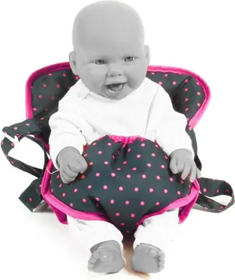 Produktbild von Bayer Chic 2000 Puppen-Tragegurt  Dessin Dots Navy-Pink 782 12