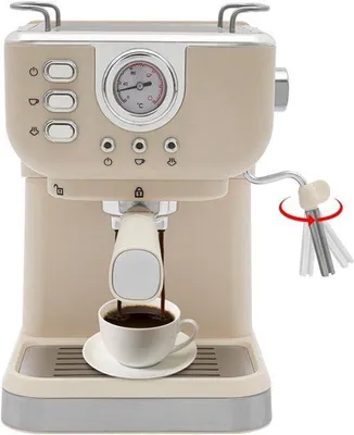 Obrázok produktu pre Espressova kávovar – Poloprofesionálny – 1050 W – Nádržka na vodu 1,5 l – 20 bar – Určený na domáce použitie