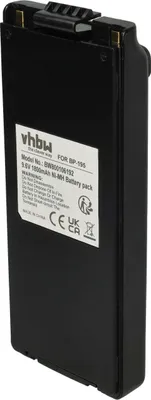 Produktbild von vhbw Akku Ersatz für Icom BP-195, BP-196H, BP-196, BP-196R für Funkgerät, Walkie Talkie (1800 mAh, 9,6 V, NiMH) + Gürtelclip