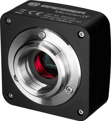 Produktbild von Bresser Mikroskopkamera Full HD 1920x1080 USB mit C-Mount, Metallgehäuse, inkl. Software MikroCamLabII, Fokus Stacking & Messfunktion
