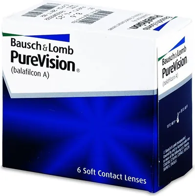 Produktbild von PureVision - 6 monthly lenses - Sph: -1.0, BC: 8.3, D: 14.0