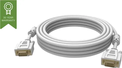 Produktbild von Vision 2x VGA 15-pin D-Sub, 10m, 10 m, VGA (D-Sub), VGA (D-Sub), Männlich, Männlich, Weiß