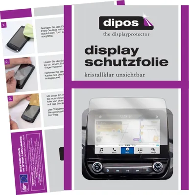 Produktbild von 2x Schutzfolie für Ford EcoSport Display (ab 2017) klar Displayschutzfolie Folie Display Schutz dipos