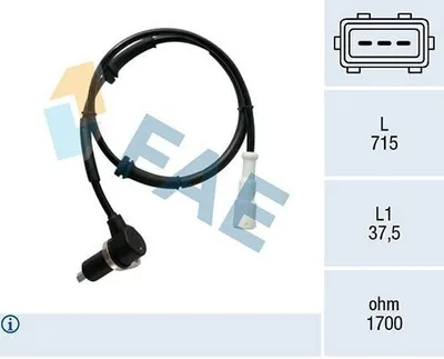 Produktbild von FAE ABS Sensor Raddrehzahl Hinten Rechts für RENAULT KANGOO (KC0/1) 78465